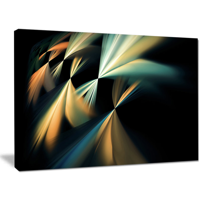 « float abstract fractal designs », reproduction d’impression sur toile, H 40 po x l 60 po x P 1,5 po