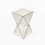 Table d'appoint géométrique à miroir Champagne, table de bout d'appoint Modern Luxe, table de chevet décorative à miroir réfléchissant pour le salon, la chambre à coucher et le canapé-664434370