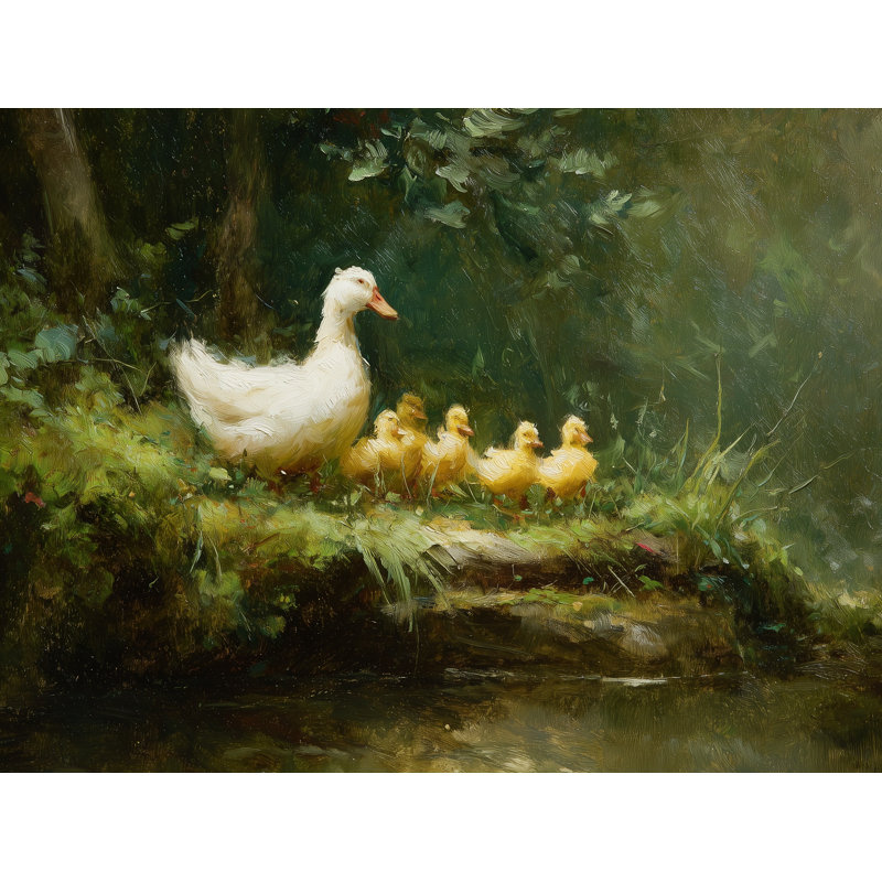 Ducklings, 100 po x 96 po, Non tissé