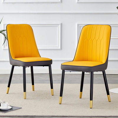 Chaise d'appoint rembourrée sans dossier Peytynn