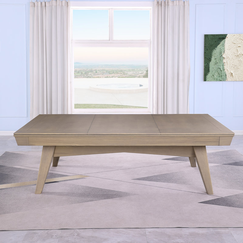 Table de billard en ardoise avec plateau de salle à manger ModArt, Gris délavé, 8 pi, Bleu poudre