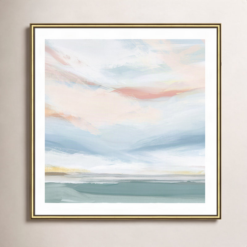 Delphi "Sweetness I" Painting by Isabelle Z, 33.25" H x 33.25" W x 0.88" D, Gold Framed Paper