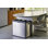 Poubelle et bac de recyclage multi-compartiments en acier inoxydable