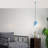 Elegant Light Blue Chandelier, Adjustable Height 12.0 - 47.6 inches | Metal Body, Ø5.5 x 2.8 inches Base Plate | E27 Socket, Max 40W (Bulb Not Included) | Stylish Lighting for Living Room, Dining Room & Bedroom-1378527380-1378527381