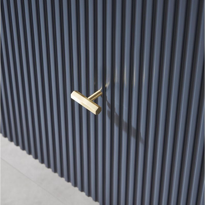 Meuble-lavabo mural moderne de 30 po Jamell, Dark Blue, Noir