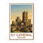 Ely Cathedral, England - Romantic Travel Poster Of Historic Cathedral And Fenland Skies. Giclée Print On Wrapped Canvas. Wall Art, Home Decor - Religious & Cultural Sites, England - Wrapped Canvas Print-1110053651