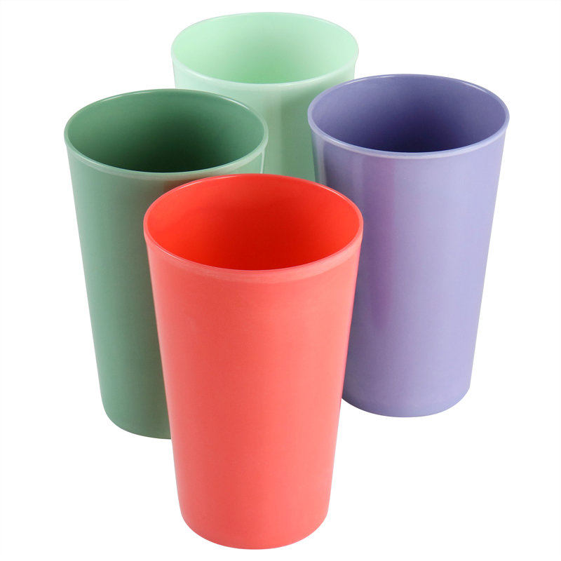 Melamine 16oz 16 Piece Tumbler Set in Assorted Colours
