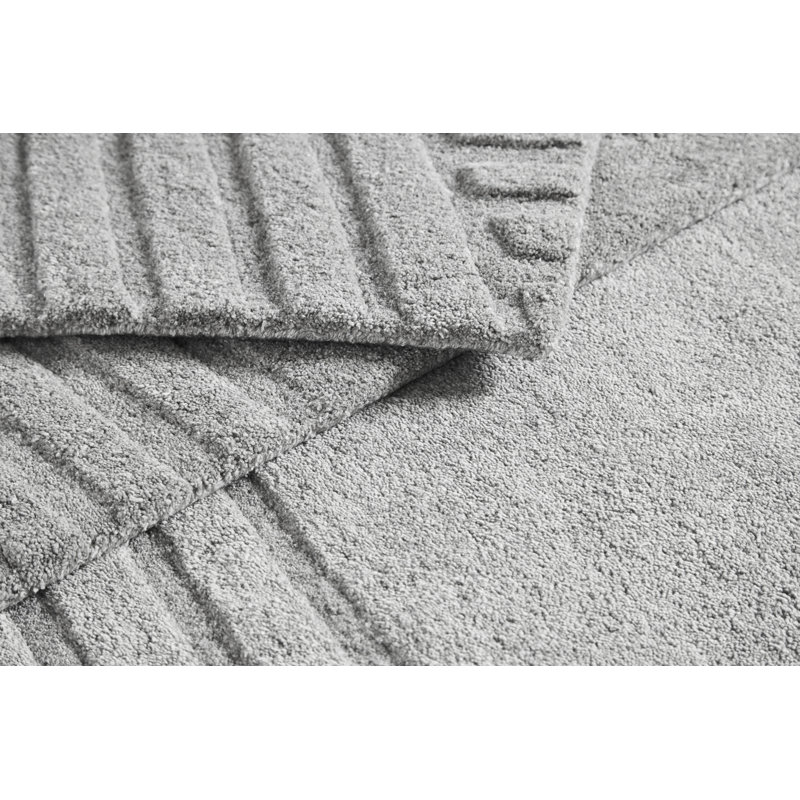 Gray Kyoto Rug, Round 6'5"