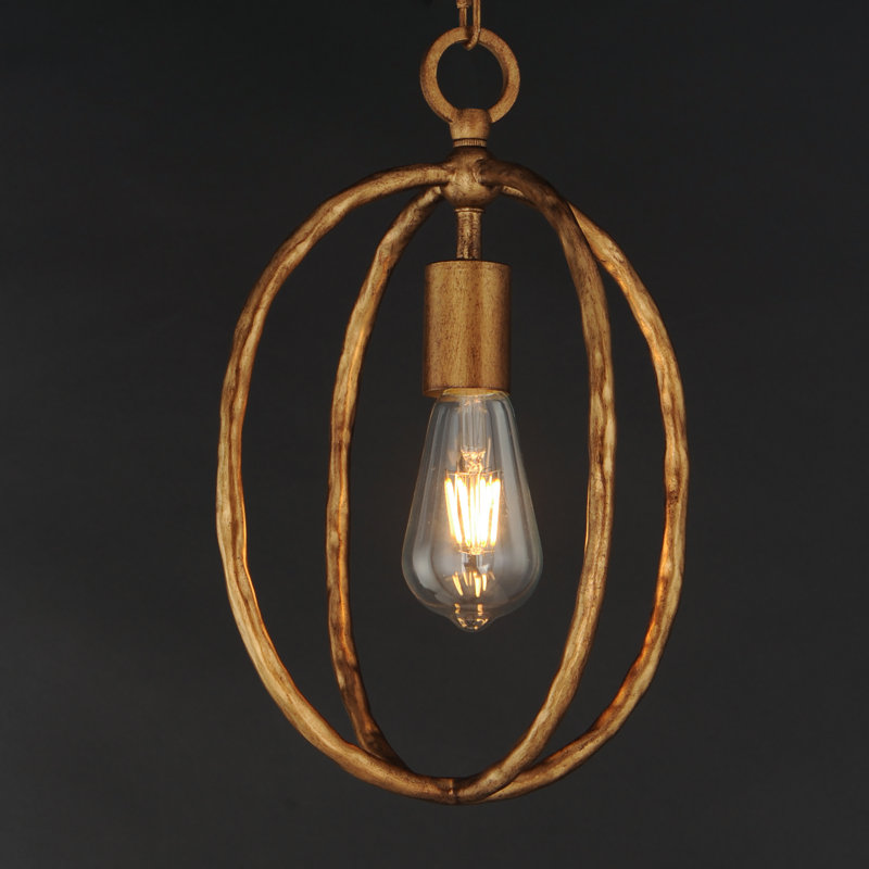 Mini-luminaire suspendu Martel, Or étrusque