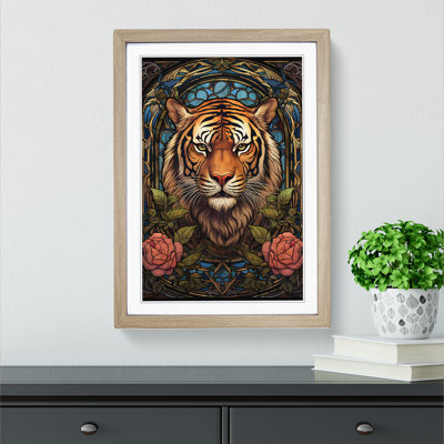 Tiger Art Nouveau No.2 - Print