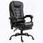 Fauteuil de massage inclinable à dossier haut avec support lombaire, repose-pieds, dossier inclinable, hauteur réglable-1005506962