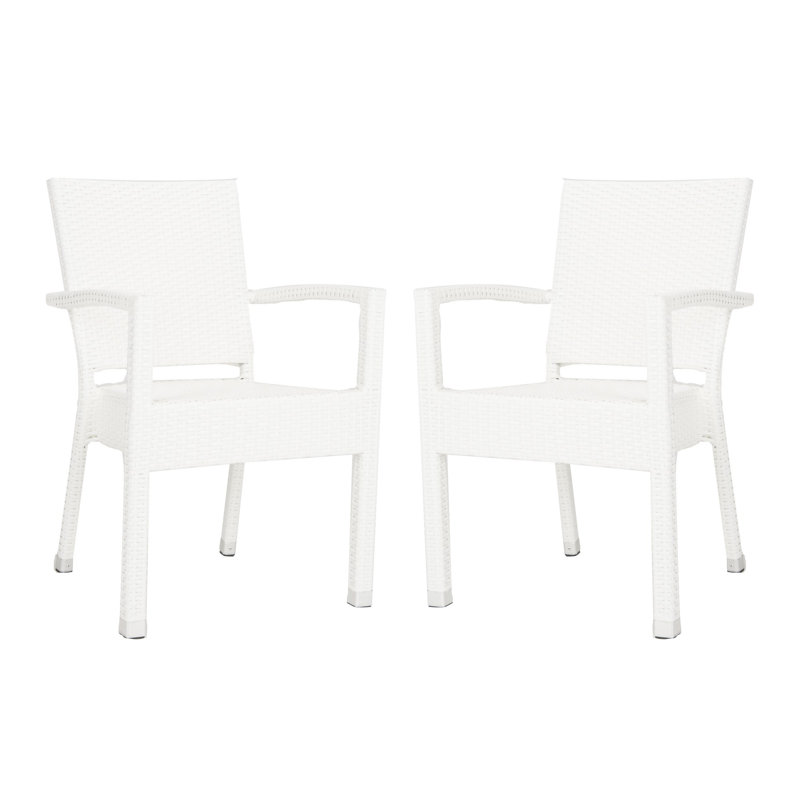 Chaise de patio empilable Key Vista, blanc