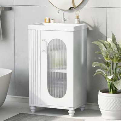 Meuble-lavabo élégant avec d'excellentes caractéristiques pour une salle de bain fonctionnelle