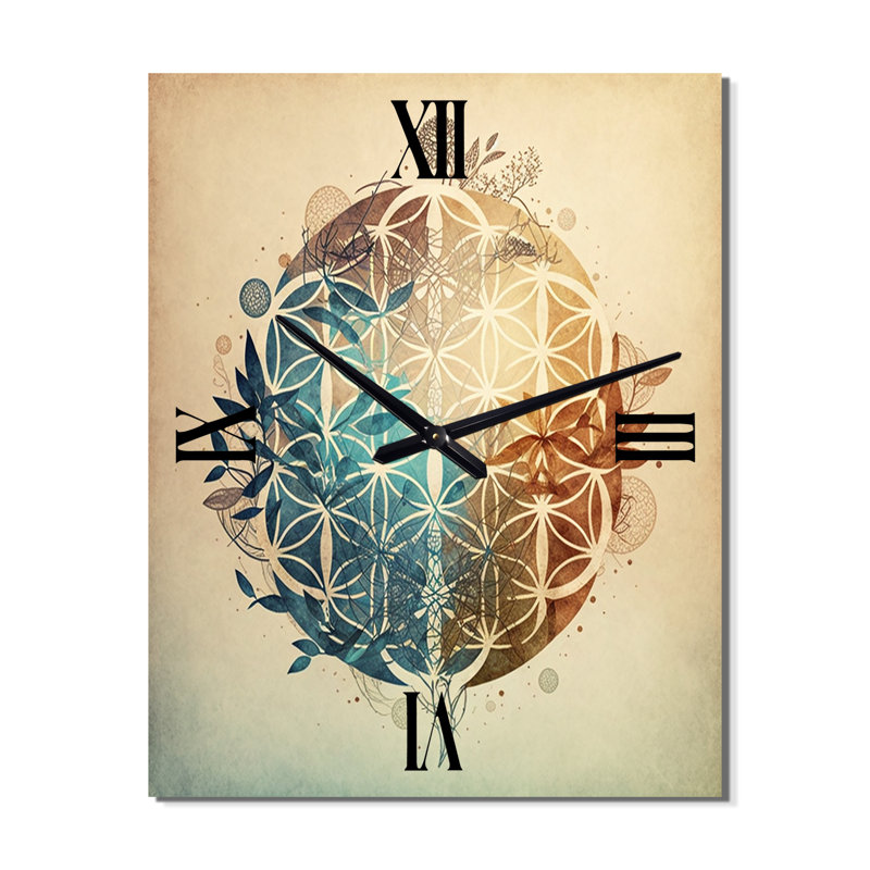 Horloge murale géométrique moderne, Moyen