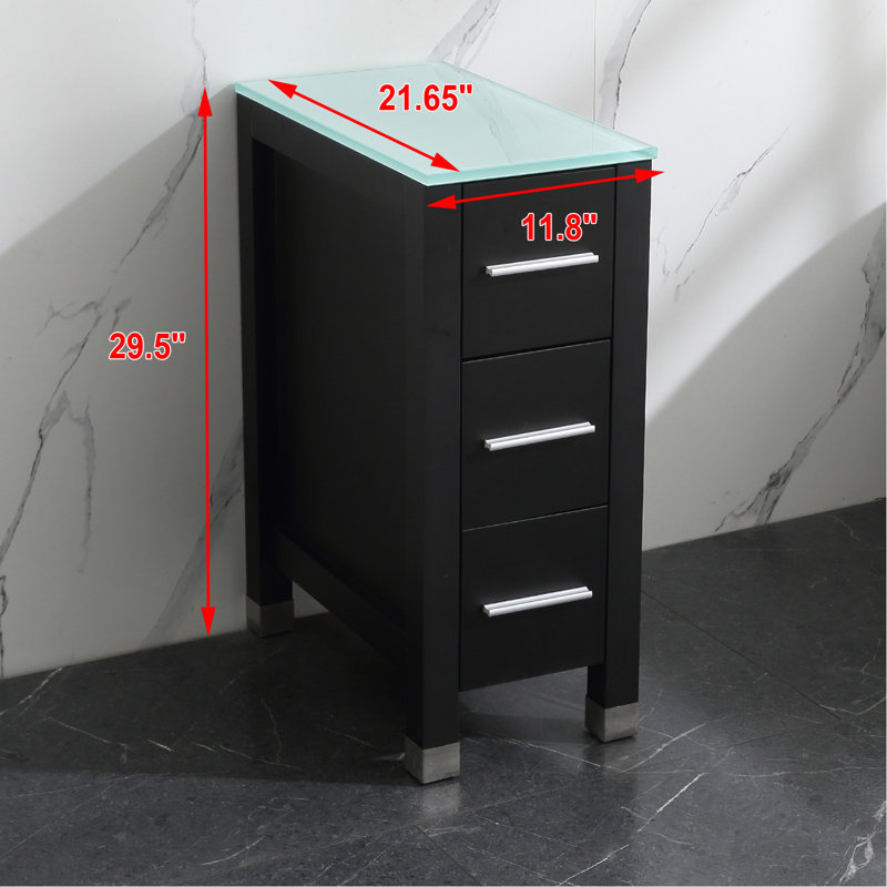 Bathroom Cabinet, Black