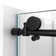 60.38" W x 34.5" D x 76" H Frameless Rectangle Sliding Shower Enclosure