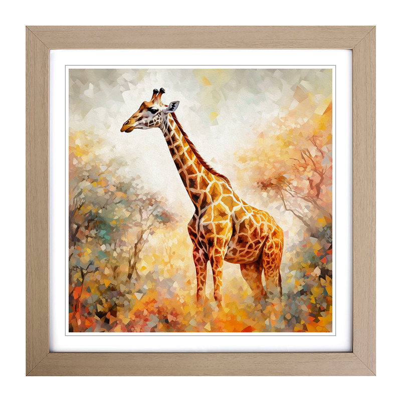 Single Picture Frame Print on Wood, Oak