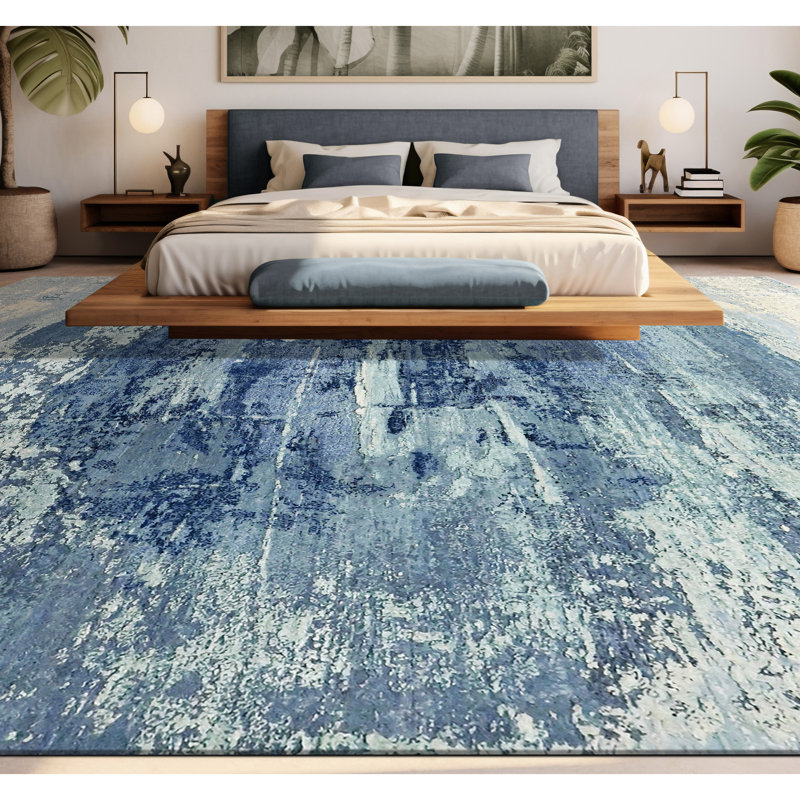 Tapis rectangulaire noué à la main 4 pi x 6 pi Rectangle