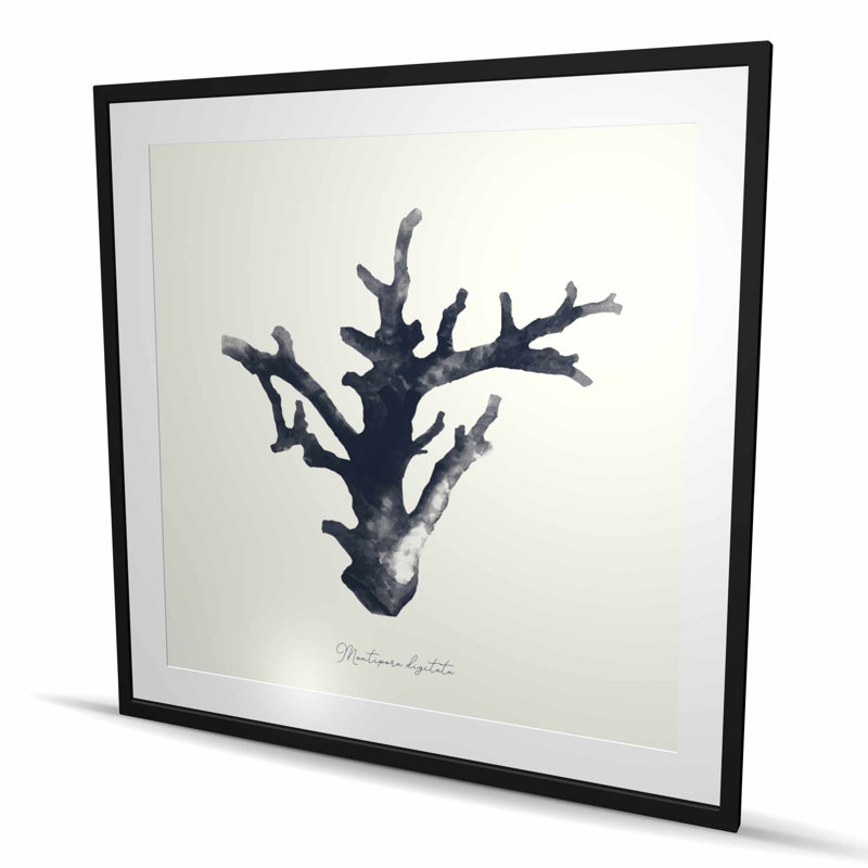 Reproduction matelassée Montipora digitata beige | Décoration intérieure
