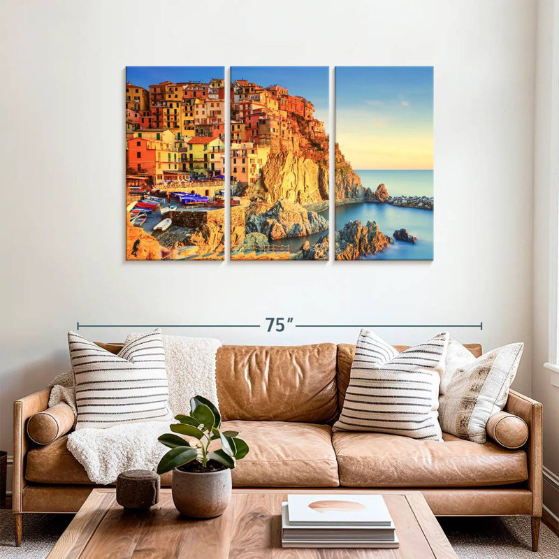 Gillard Manarola Village Cliff, H 36 po x l 57 po