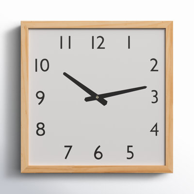 Apia Solid + Manufactured Wood Wall Clock