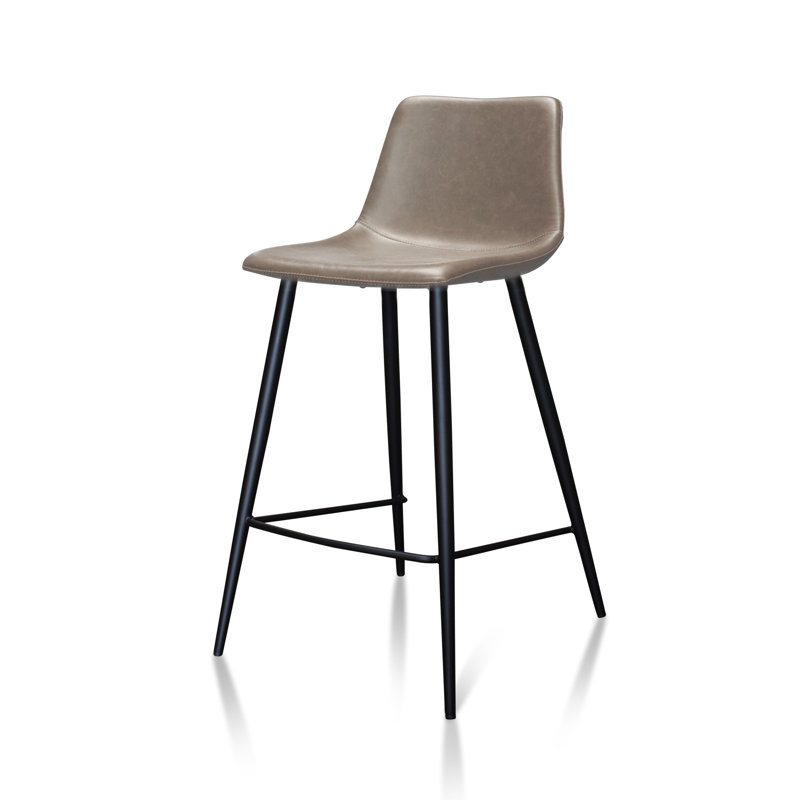 Tabouret de comptoir Jadelin Abe, siège d'une hauteur de 26 po, Moka