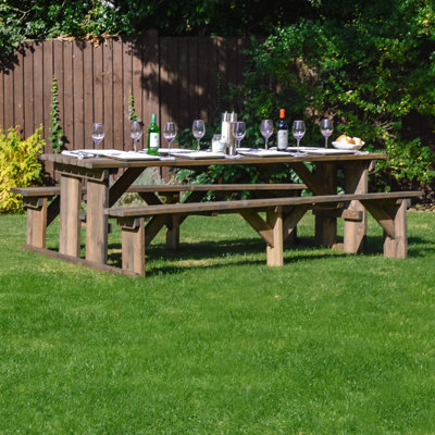 Rectangular 3 - Piece 2 - Person 150Cm L Outdoor Picnic Table