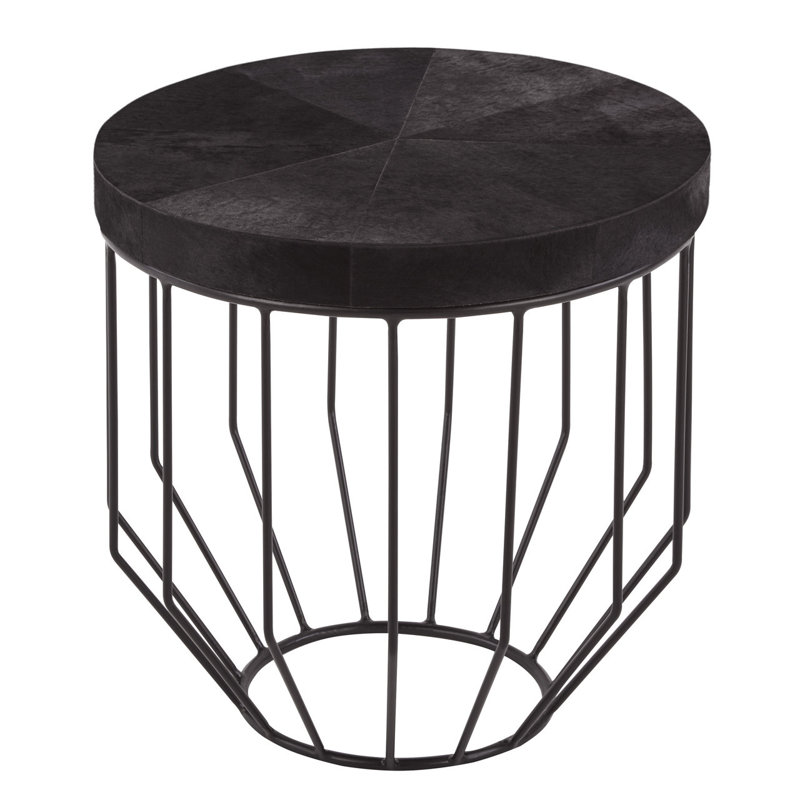 Bremond Frame End Table, Black, Black
