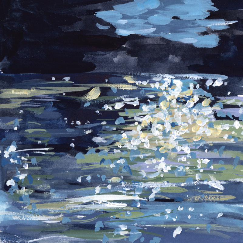 Calming Night II by Melissa Wang - Wrapped Canvas Print, 91 cm H x 91 cm W