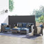 Auvent rétractable pour écran latéral, résistant aux rayons UV, imperméable, écran d'intimité de patio pour jardin, balcon, cour-111473378