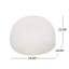 Fauteuil à billes rond en fausse fourrure 3 pieds Mandana, blanc
