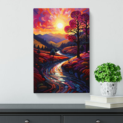 Landscape Futurism - Wrapped Canvas