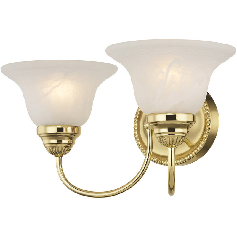 2 - Light Vanity Light, Dark Brown
