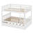 Multi-Use Bunk Bed System With Trundle Bed, Guardrails, And Easy Conversion Design-962612422