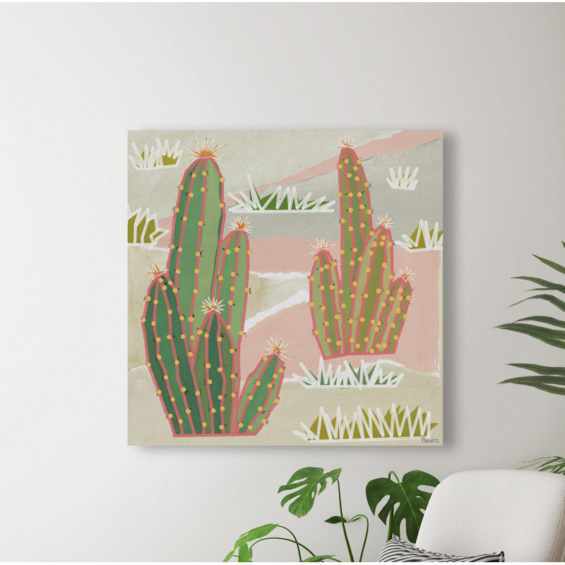 Cactus Fields by Parvez Taj - Print on Canvas, 40" H x 40" W x 1.5" D