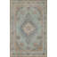 Tapis traditionnel en laine turquoise et vert 7 x 10