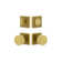 Viaggio Quadrato Linen Texture Rosette Complete Entry Set with Circolo Knob