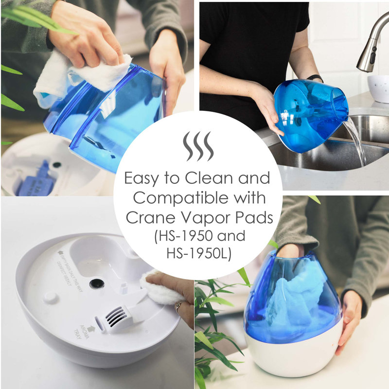 Blue and White Ultrasonic Cool Mist Humidifier with Sound Machine