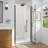 36-38 in.W x 72 in.H Bifold Frameless Glass Shower Door, Folding Frameless Shower Door-72077769