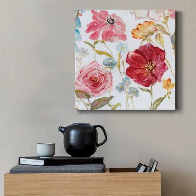 Wildflower Whimsy I - Reproduction d'art sur toile tendue