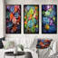 «Colorful Succulents Desert Gems», 3 pièces sur toile-943506386-943506391