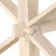 Jerrod Solid Wood Cross Legs Coffee Table