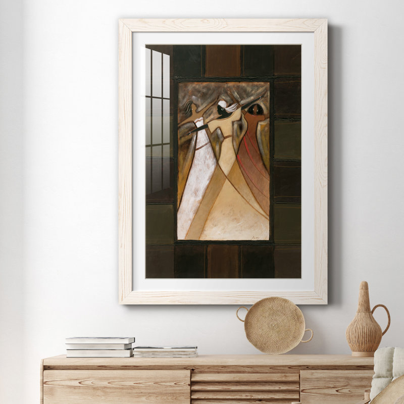 Divine Grace I - peinture encadrée, H 31,5 po x l 23,5 po x P 1,5 po, Papier encadré blanc