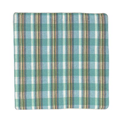 Dernier Plaid Square Throw Cushion