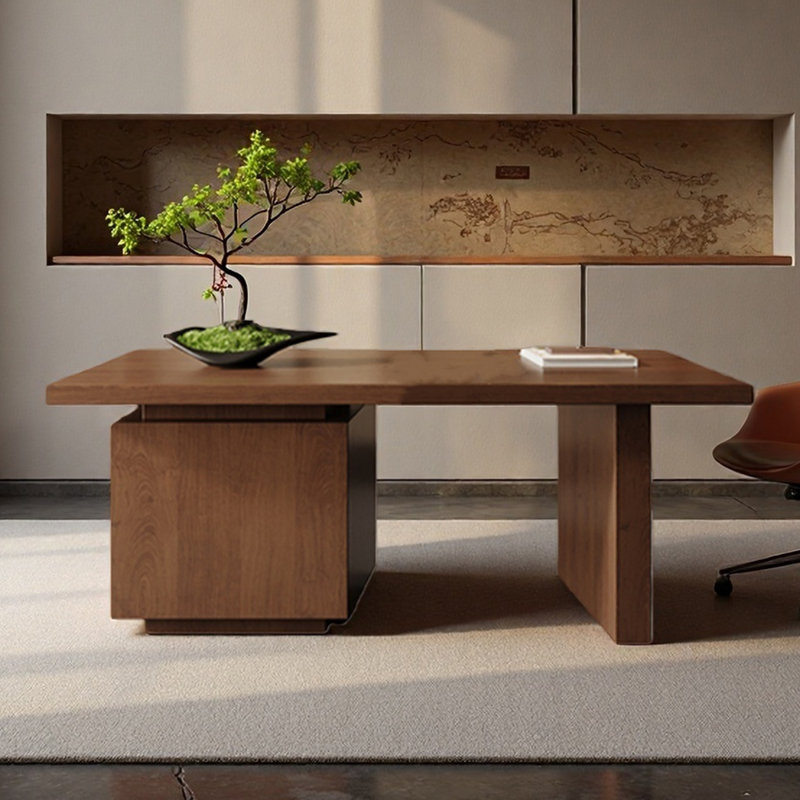 Bureau en bois massif de haute qualité, pour l'apprentissage, H 29,53 po x l 55,12 po x P 27,56 po