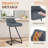 Upholstered Counter Stool With Metal Frame-82127067-81851026
