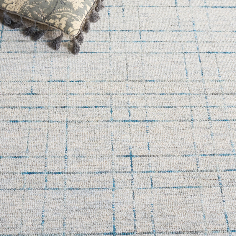 Genre 551 Hand Tufted 80% Wool; 20% Cotton Geometric Rug, Rectangle 5' x 8'