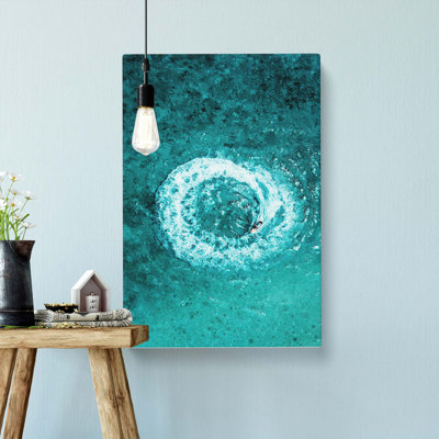 Jet Ski Circle - Wrapped Canvas