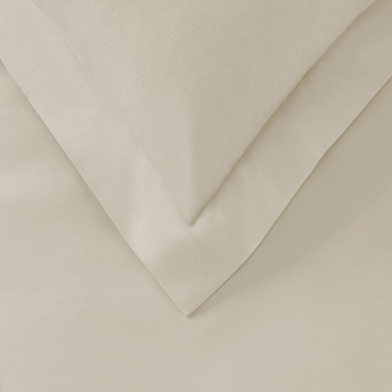 Satin Fitted Sheet, King (5'), Cream