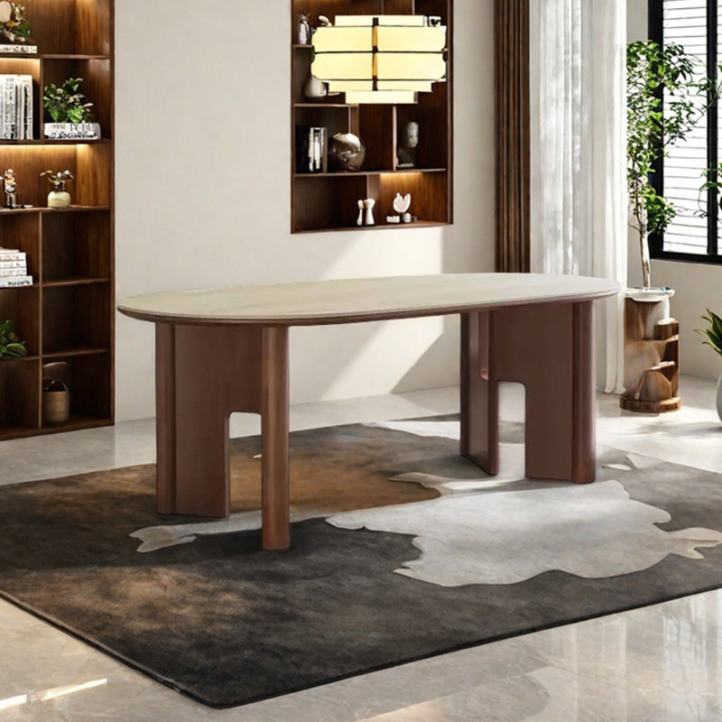 Table de salle à manger en frêne, H 29,53 po x L 62,99 po x l 31,5 po